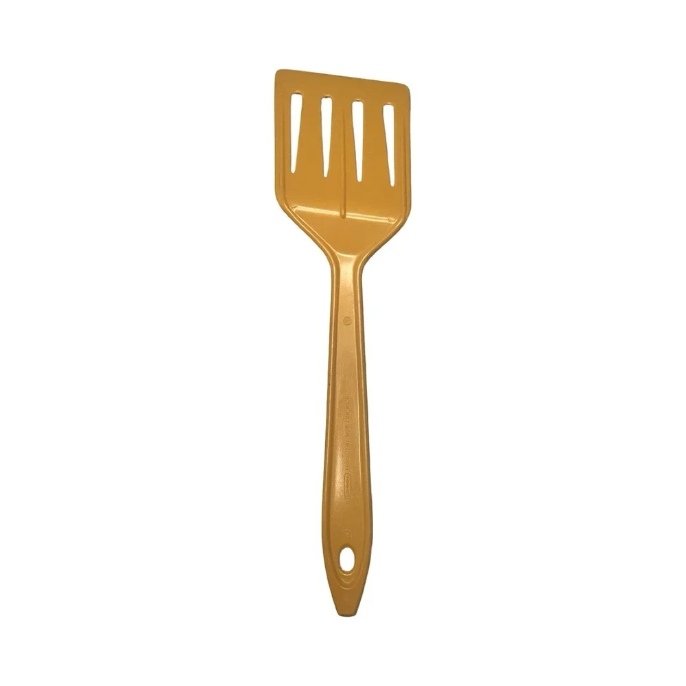 Vintage Hutzler Lopol No. 717 Slotted Turner Spatula Mustard Yellow Melamine‎